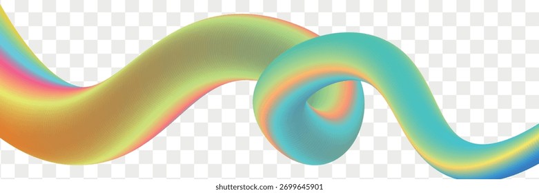 Abstract colorful 3d wavy fluid or blend fluid line background wallpaper