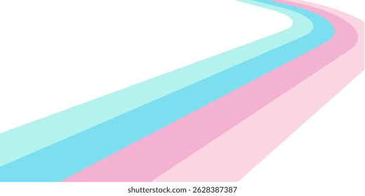 Abstract colorful 70s background vector. Vintage retro wallpaper with rainbow stripes and wavy lines. 