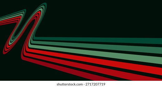 Abstractas colorido Vector de fondo de los años 70. Fondo de pantalla retro de Antiguas con rayas arcoíris y líneas onduladas. Una ilustración a color de 1970 adecuada para carteles, Anuncios, artículos decorativos y arte mural.