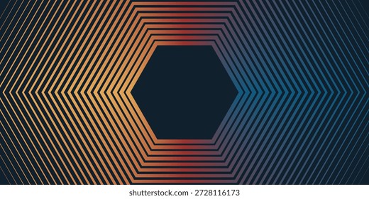 Abstractas colorido Vector de fondo de los años 70. Fondo de pantalla retro de Antiguas con rayas arcoíris y líneas onduladas.	
