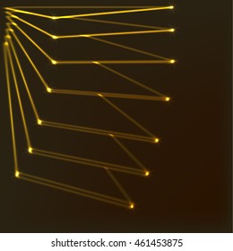 Abstract colorful abstraction background line yellow