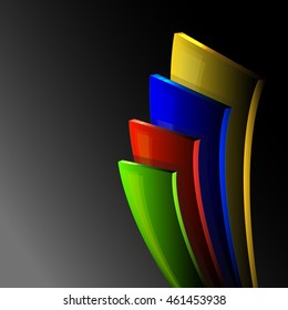 Abstract colorful abstraction background line