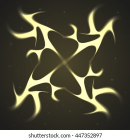 Abstract colorful abstraction background wave yellow
