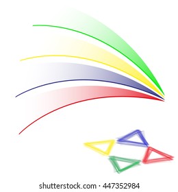 Abstract colorful abstraction background wave blue