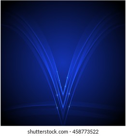 Abstract colorful abstraction background wave blue
