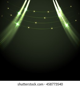 Abstract colorful abstraction background wave green