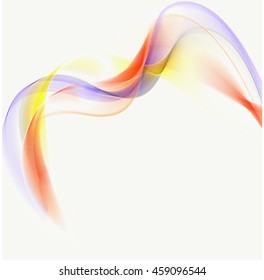 Abstract colorful abstraction background wave red