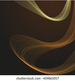 Abstract colorful abstraction background wave brown