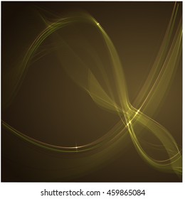 Abstract colorful abstraction background wave yellow