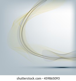 Abstract colorful abstraction background wave yellow