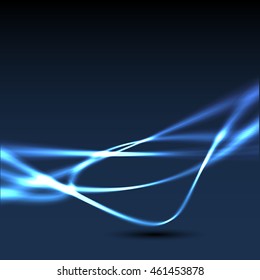 Abstract colorful abstraction background wave blue
 