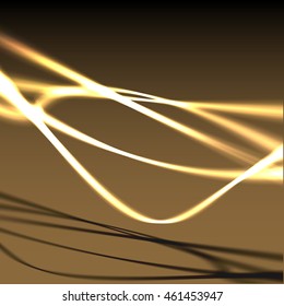 Abstract colorful abstraction background wave yellow