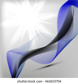 Abstract colorful abstraction background wave blue