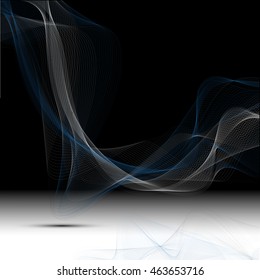 Abstract colorful abstraction background wave blue