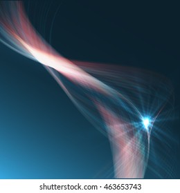 Abstract colorful abstraction background wave blue
