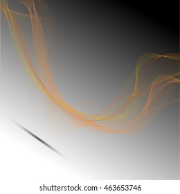 Abstract colorful abstraction background wave yellow