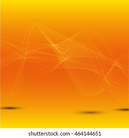 Abstract colorful abstraction background wave orange
