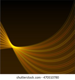 Abstract colorful abstraction background wave yellow