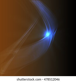 Abstract colorful abstraction background wave brown