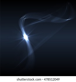 Abstract colorful abstraction background wave blue