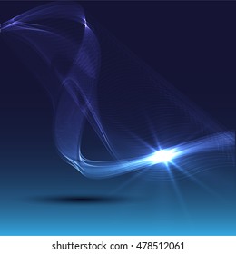 Abstract colorful abstraction background wave blue
