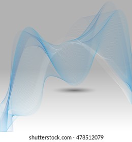 Abstract colorful abstraction background wave blue