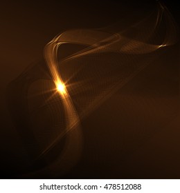 Abstract colorful abstraction background wave brown