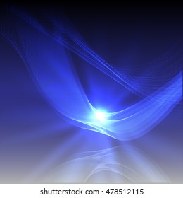 Abstract colorful abstraction background wave blue
