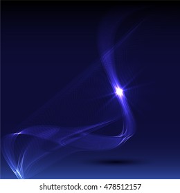 Abstract colorful abstraction background wave blue
