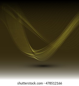 Abstract colorful abstraction background wave yellow
