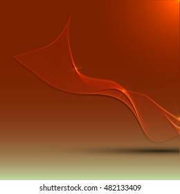 Abstract colorful abstraction background wave red
