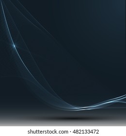 Abstract colorful abstraction background wave blue