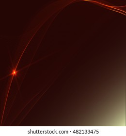 Abstract colorful abstraction background wave red
