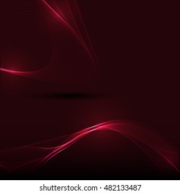 Abstract colorful abstraction background wave red