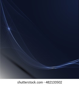 Abstract colorful abstraction background wave blue
