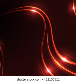 Abstract colorful abstraction background wave red