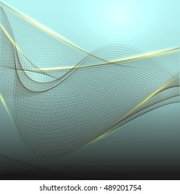 Abstract colorful abstraction background wave blue