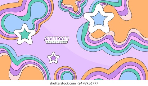 Abstractas colorido Vector de fondo estético