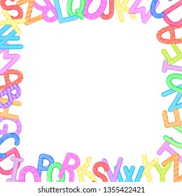 Similar Images, Stock Photos & Vectors of Alphabet frame - 126197723 ...