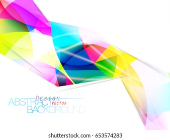 Abstract colorful angle shape scene vector wallpaper on a white background