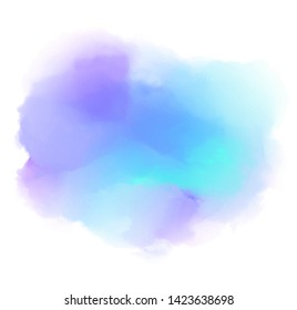 Abstract colorful aqua liquid vector hand drawn smear element for card, deisgn, art wallpaper, print, label, tag