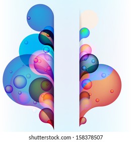 Abstract colorful arc-drop background. + EPS10 vector file