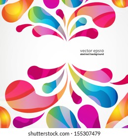 Resumen de color de fondo de arco-gota. Vector.