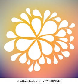 Abstract colorful arc-drop background. Vector illustration.