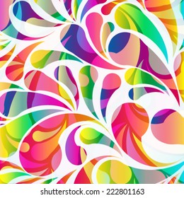 Resumen de color de fondo de arco-gota. Vector.