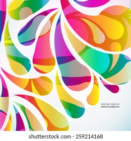Resumen de color de fondo de arco-gota. Vector.