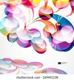 Resumen de color de fondo de arco-gota. Vector.