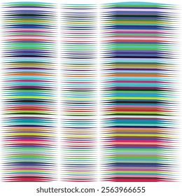 Abstract Colorful Arched Stripes Pattern