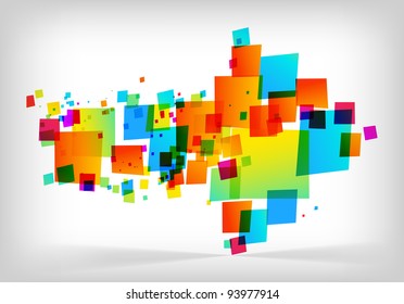 Abstract Colorful Arrow Background - Vector Illustration