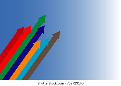 Abstract colorful arrow digital graphics resources background and texture.